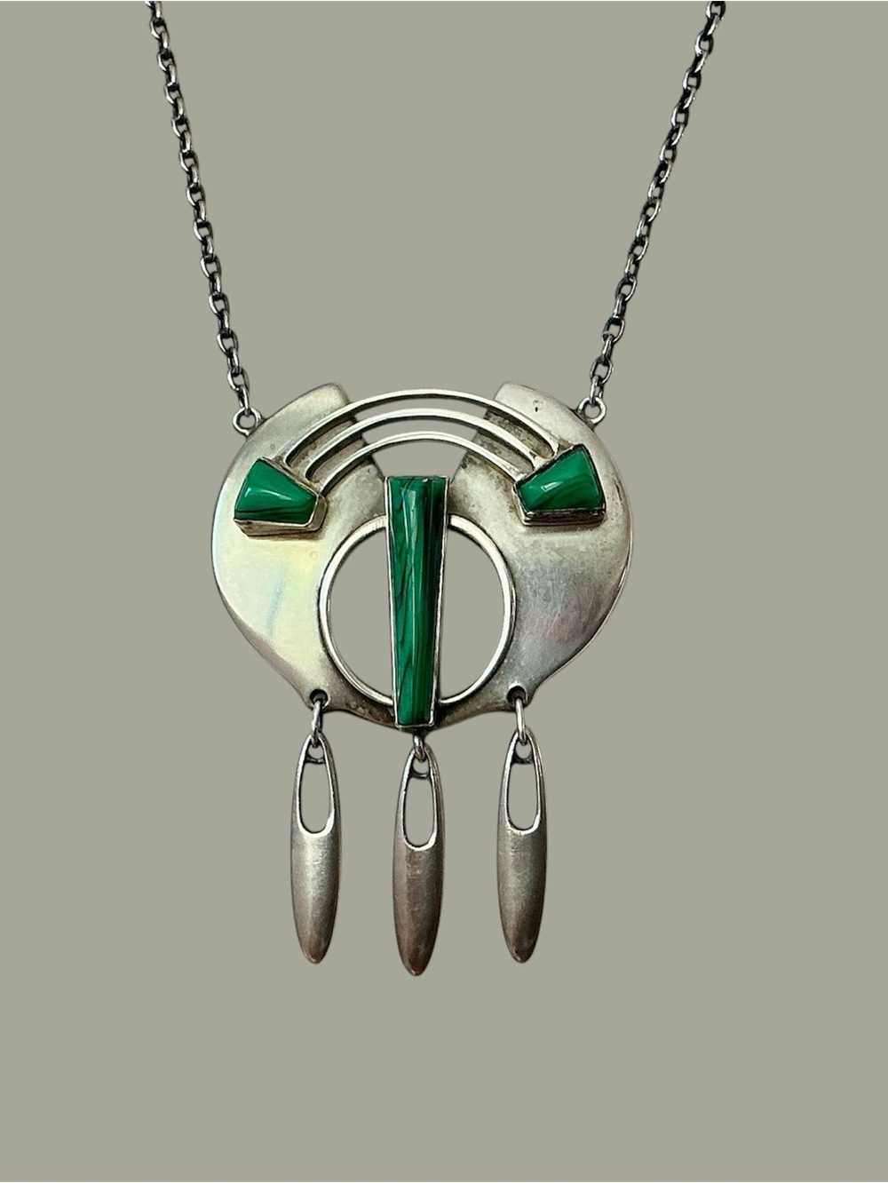 Antique Hermann & Speck French Jugendstil/Art Nouveau Pendant Necklace